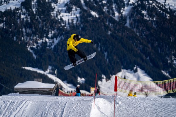Snowboarder in Gerlos, Österreich